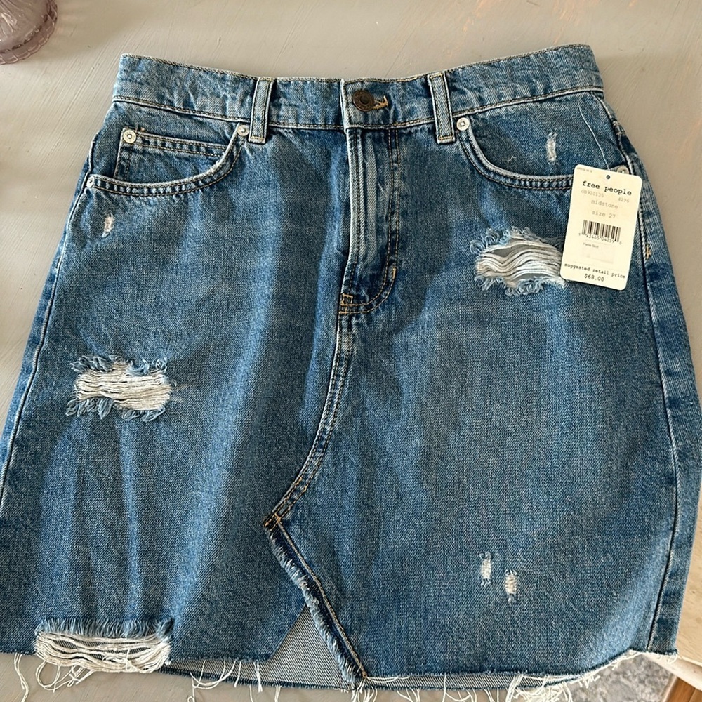🇺🇸Free People Denim Skirt🇺🇸
